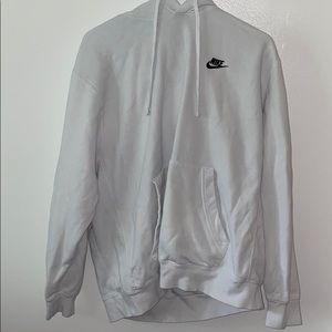 white nike hoodie!!
